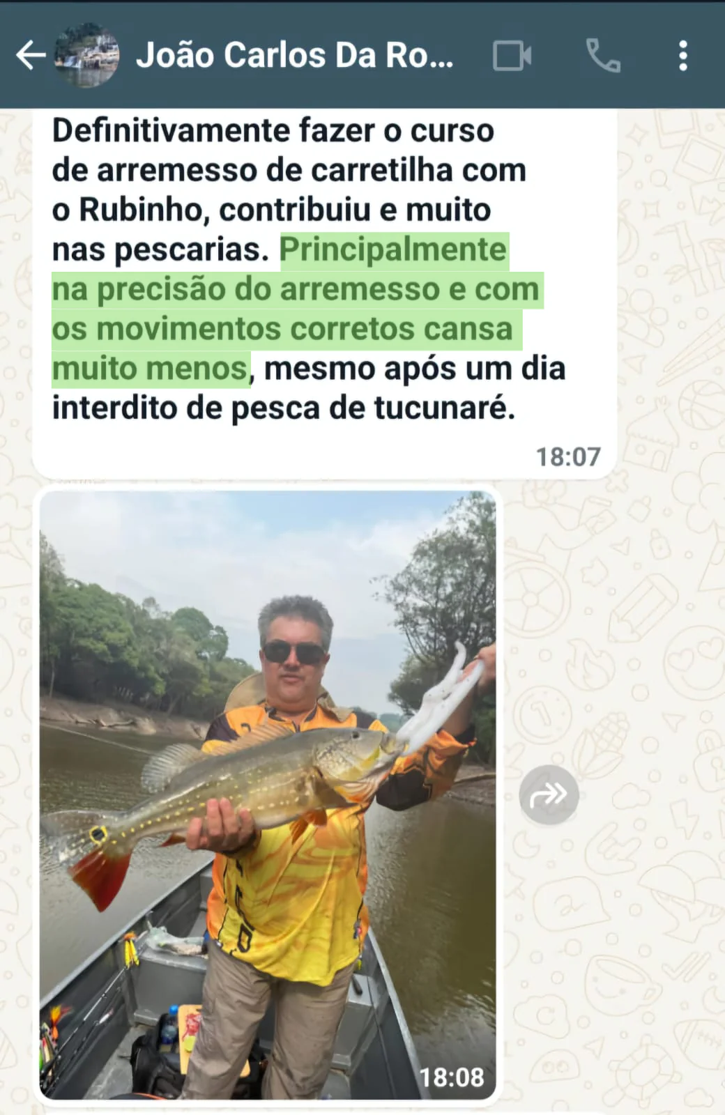 Depoimento de aluno do Quebrando o Fator Sorte